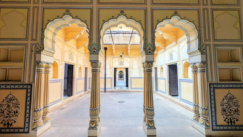 India, Jaipur, Nahargarh fort, tourist attraction, tourism, royal apartment, Madhavendra Palace, architecture, building