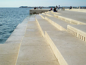 zadar, croatia, music stairs