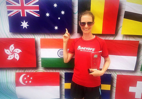 race, running, trophy