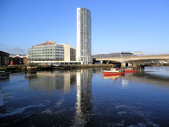 Lagan river, belfast, ireland