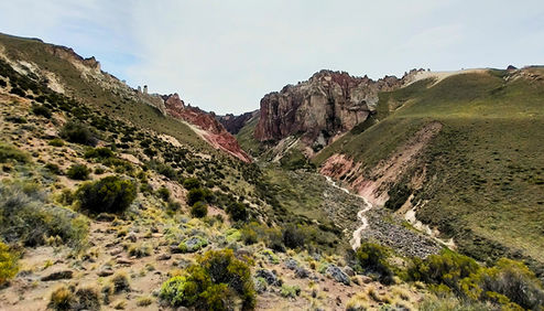 Jeinimeni, chile, patagonia, national reserve, hike, trek, rocks, boulders, valle lunar, moon valley, view, lookout