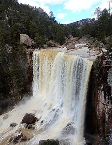 cascade cusarare, copper canyon, mexico