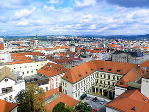 View from cathedral, brno, czech republic