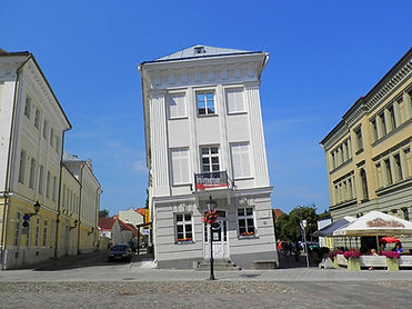 Leaning house, tartu, estonia