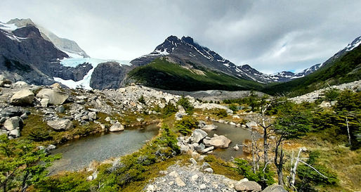 chile, Patagonia, torres del paine, national park, hike, trek, mountain, O trek, view, snow, glacier, lake