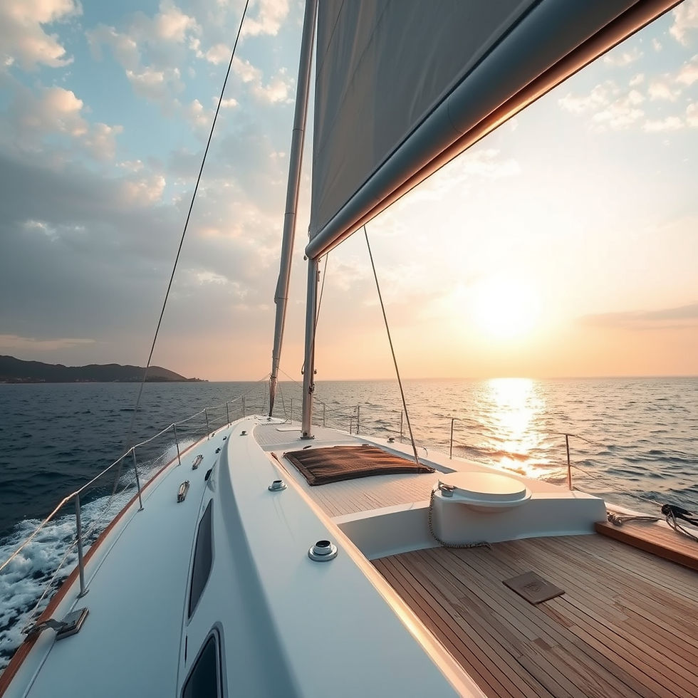 sailing through the adriatic sea