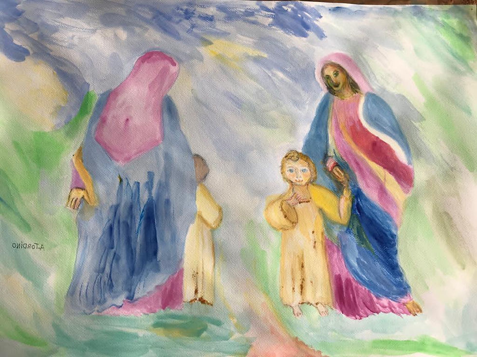 Miniatura: Pintura: Arte Sacra - Maria Passa na Frente