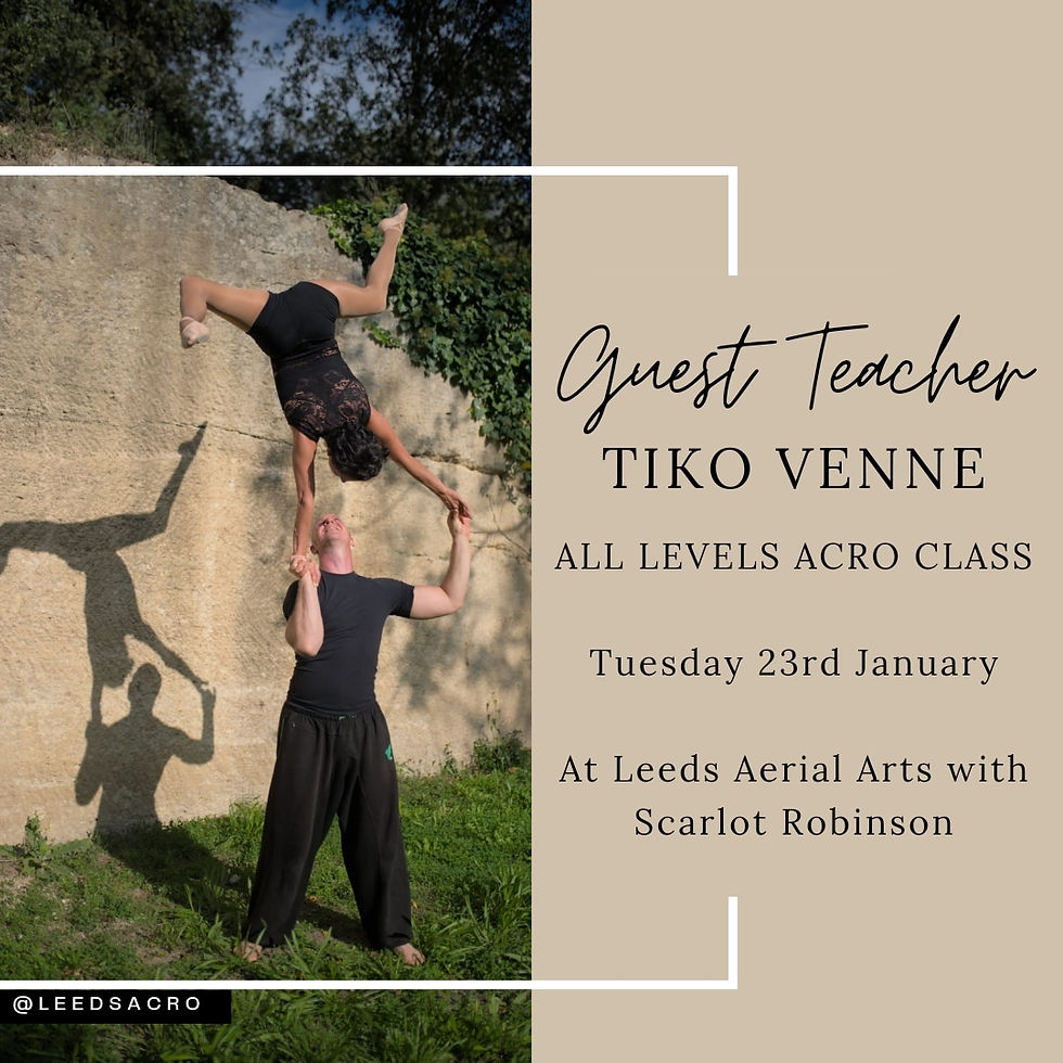 LeedsAcro All Levels partner acro class - Guest Teacher Tiko Venne