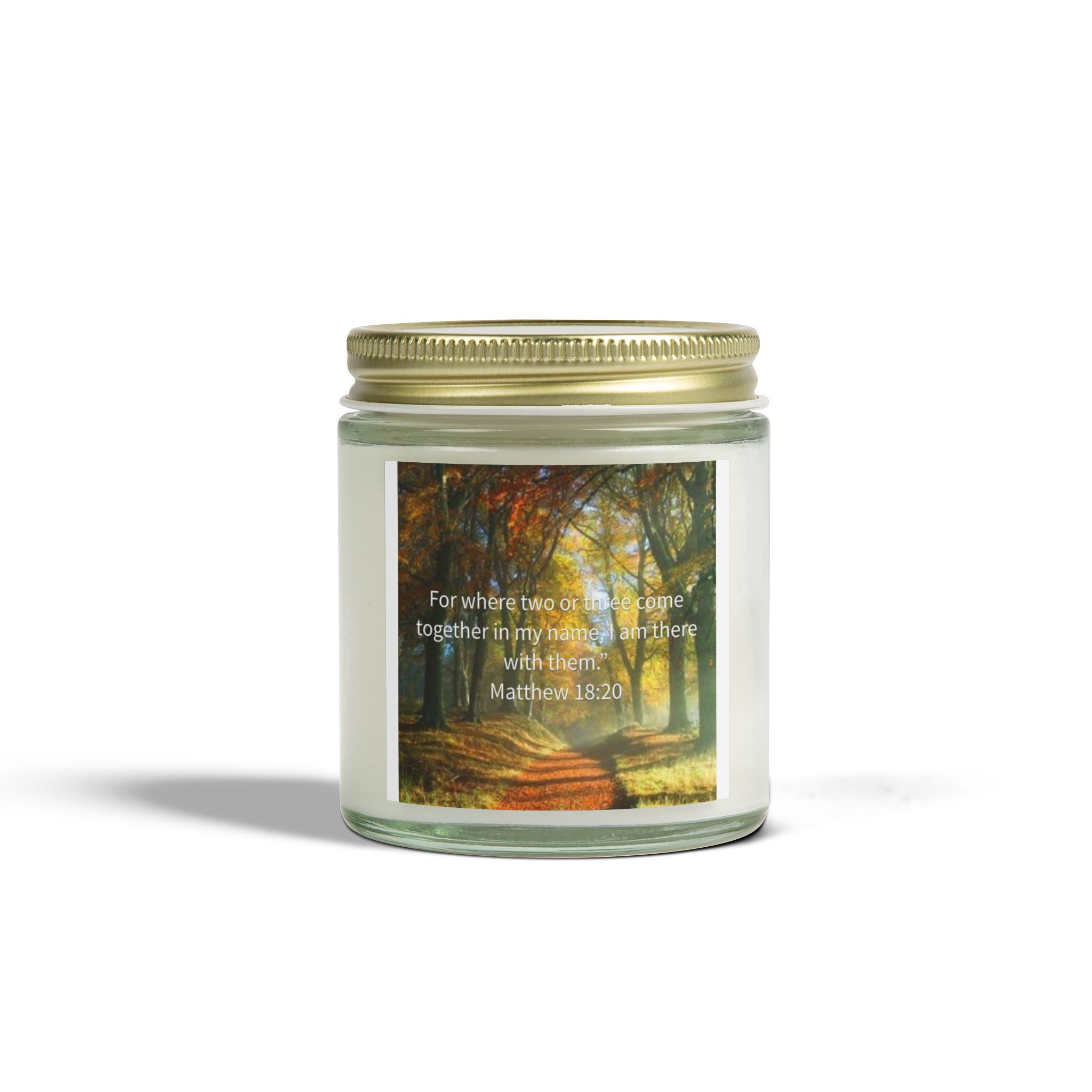 Matthew 18:20 - Hand-Poured Natural Candle
