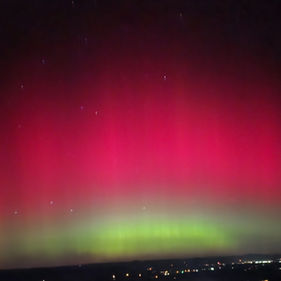A Glimpse of the Aurora Borealis in Virginia