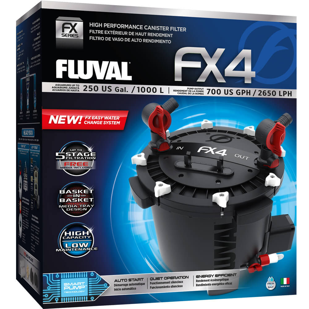 Fluval FX4 High Performance Canister Up to 1000 L (250 US Gal).