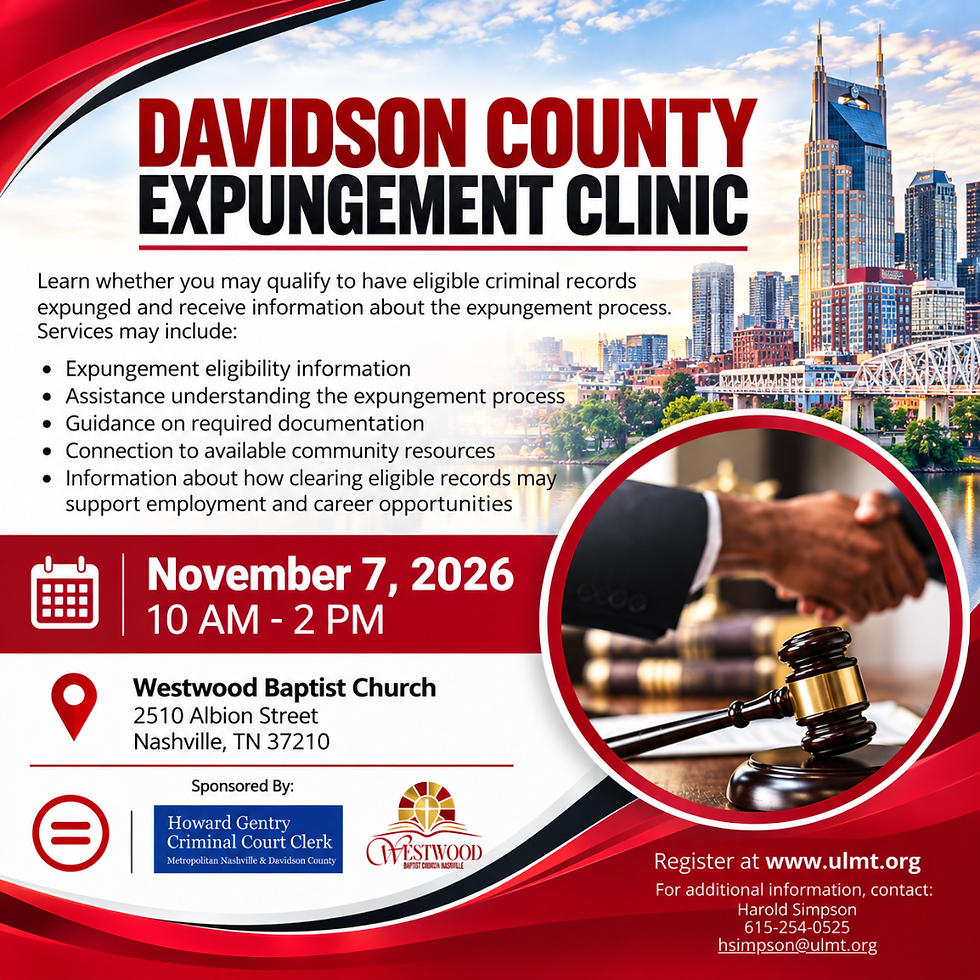 DAVIDSON COUNTY EXPUNGEMENT CLINIC