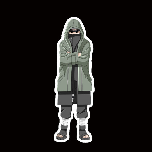 STJJZ86 Shino Aburame Naruto Peeking anime sticker Car Decal Window