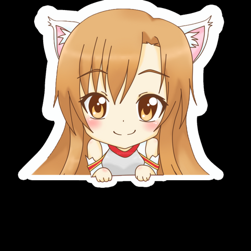 Anime Peeking Sticker Car Window TRUCK Decal PKN119 Sword Art Online