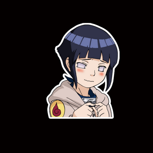 NOR318 Hinata Hyuga Naruto Peeking anime sticker Car Decal Vinyl Window