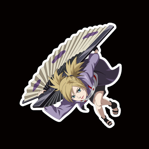 STMCH328 Temari Naruto Peeking anime sticker Car Decal Window