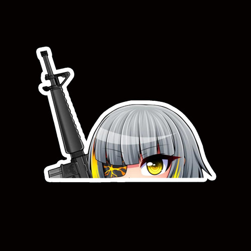BLPEK149 Girls Frontline Peeking anime sticker car Decal
