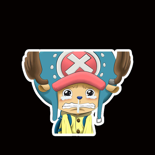 BLPEK93 Chopper One piece Peeking anime sticker car Decal