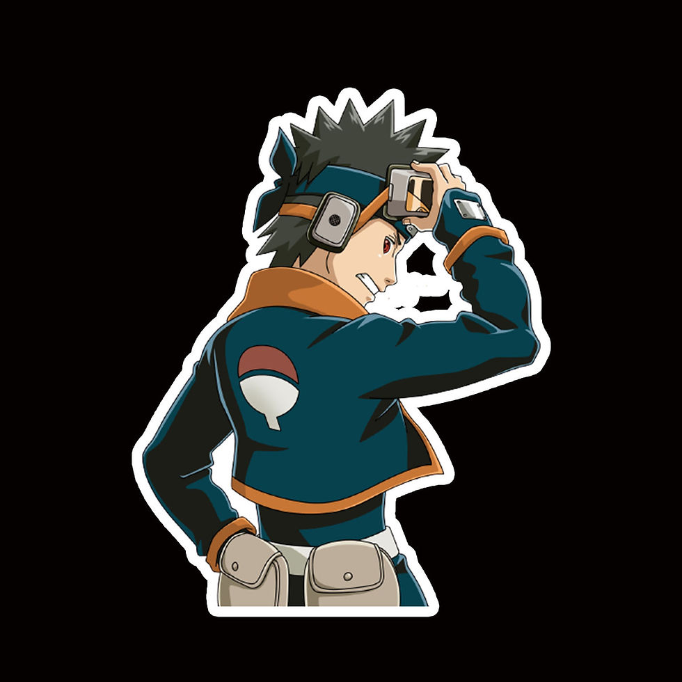STIND201 Obito Uchiha Peeking anime sticker Car Decal Window