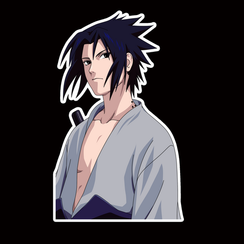 NOR419 Sasuke uchiha Naruto Peeking anime sticker Car Decal Vinyl