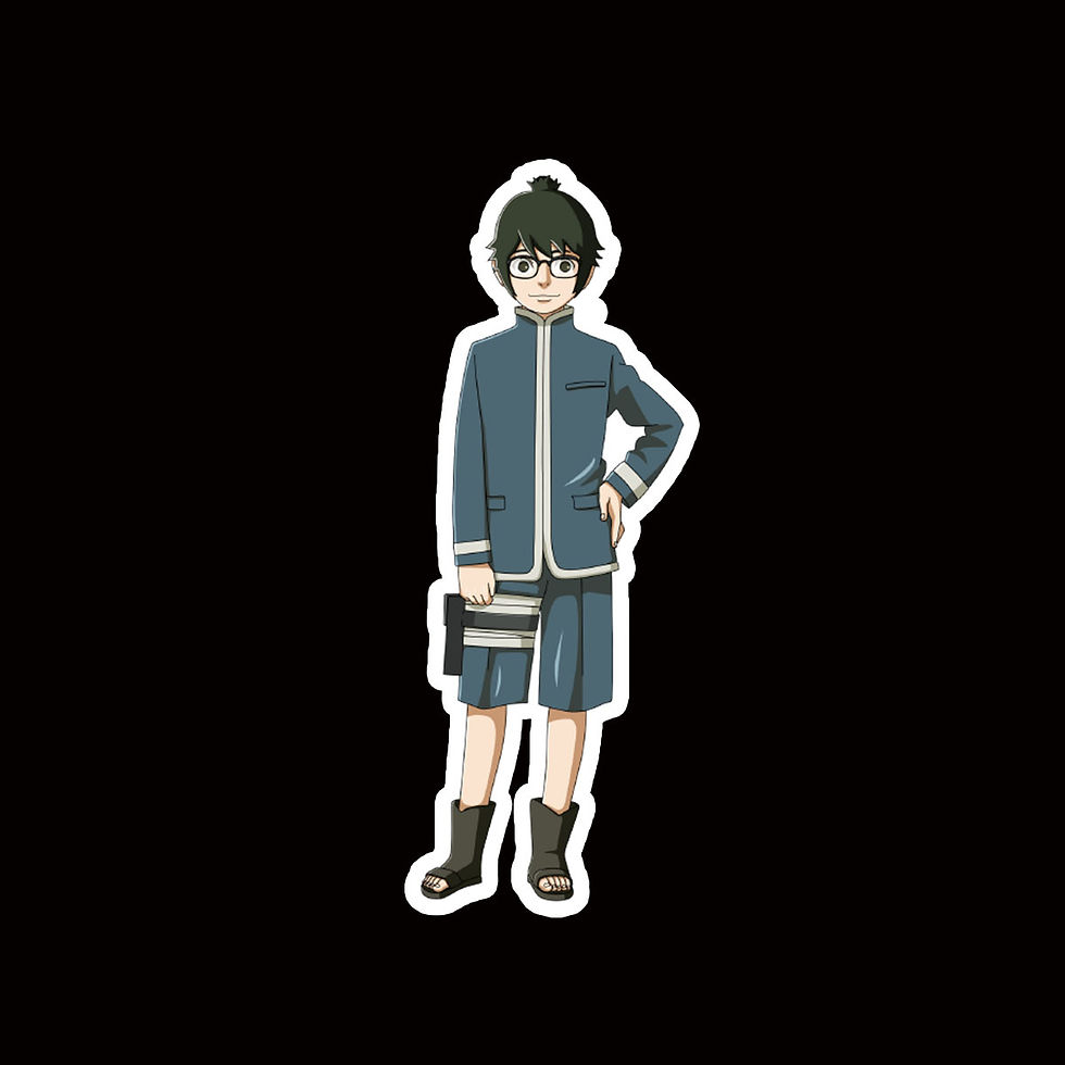 STIND39 Denki Kaminarimon Naruto Peeking anime sticker Car Decal Window