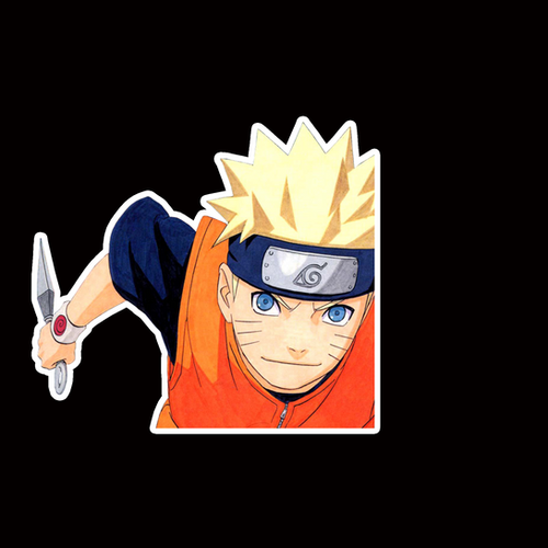 NOR396 uzumaki Naruto Peeking anime sticker Car Decal Vinyl Window