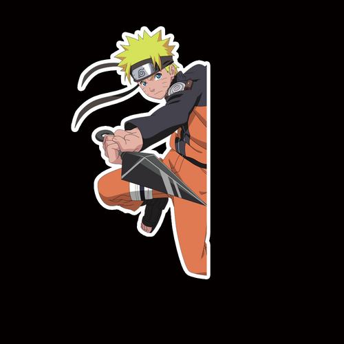 NOR175 uzumaki Naruto Peeking anime sticker Car Decal Vinyl Window