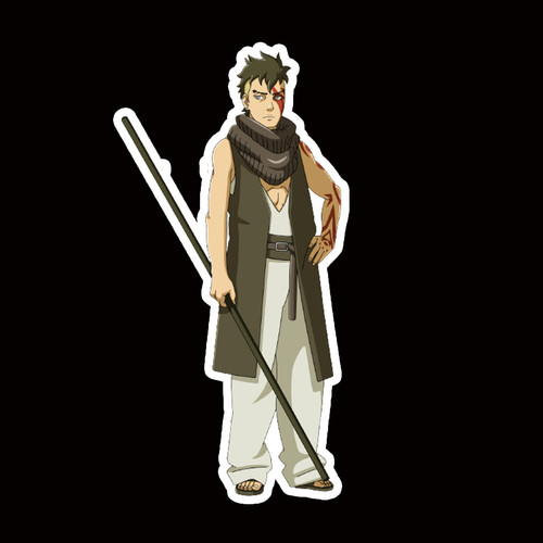 STIND118 Kawaki Peeking anime sticker Car Decal Window
