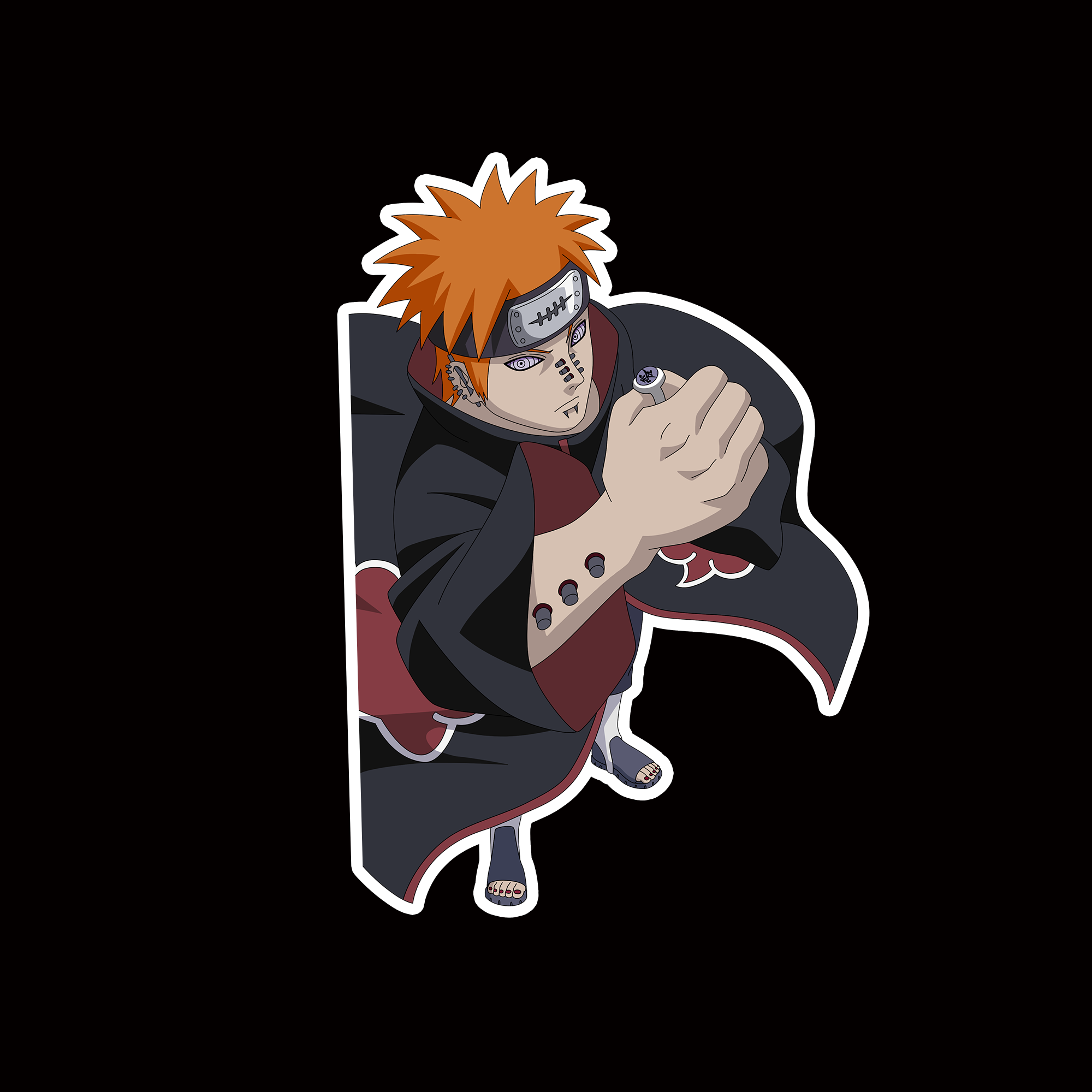 Paper Stickers, Labels & Tags Pain Anime Naruto Decal Sticker Stickers