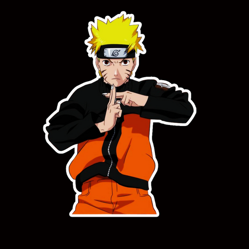 NOR264 uzumaki Naruto Peeking anime sticker Car Decal Vinyl Window