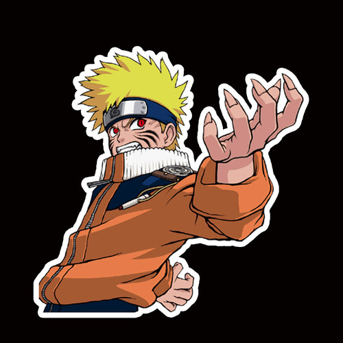 STMXU32 Kid Naruto Peeking anime sticker Car Decal Wind