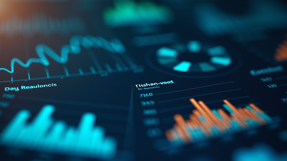 Close-up view of a digital dashboard showing audience behavioral data analytics