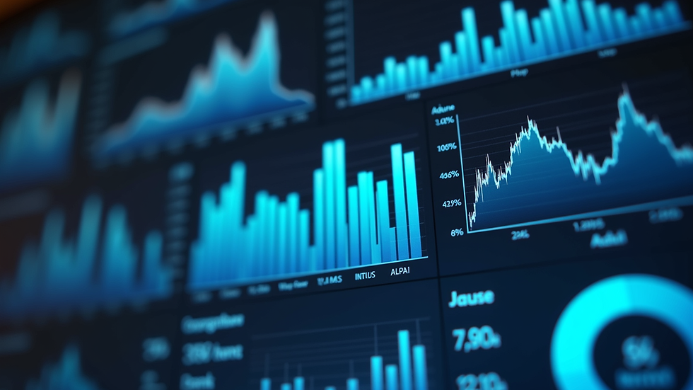 Close-up view of a digital dashboard displaying audience engagement metrics