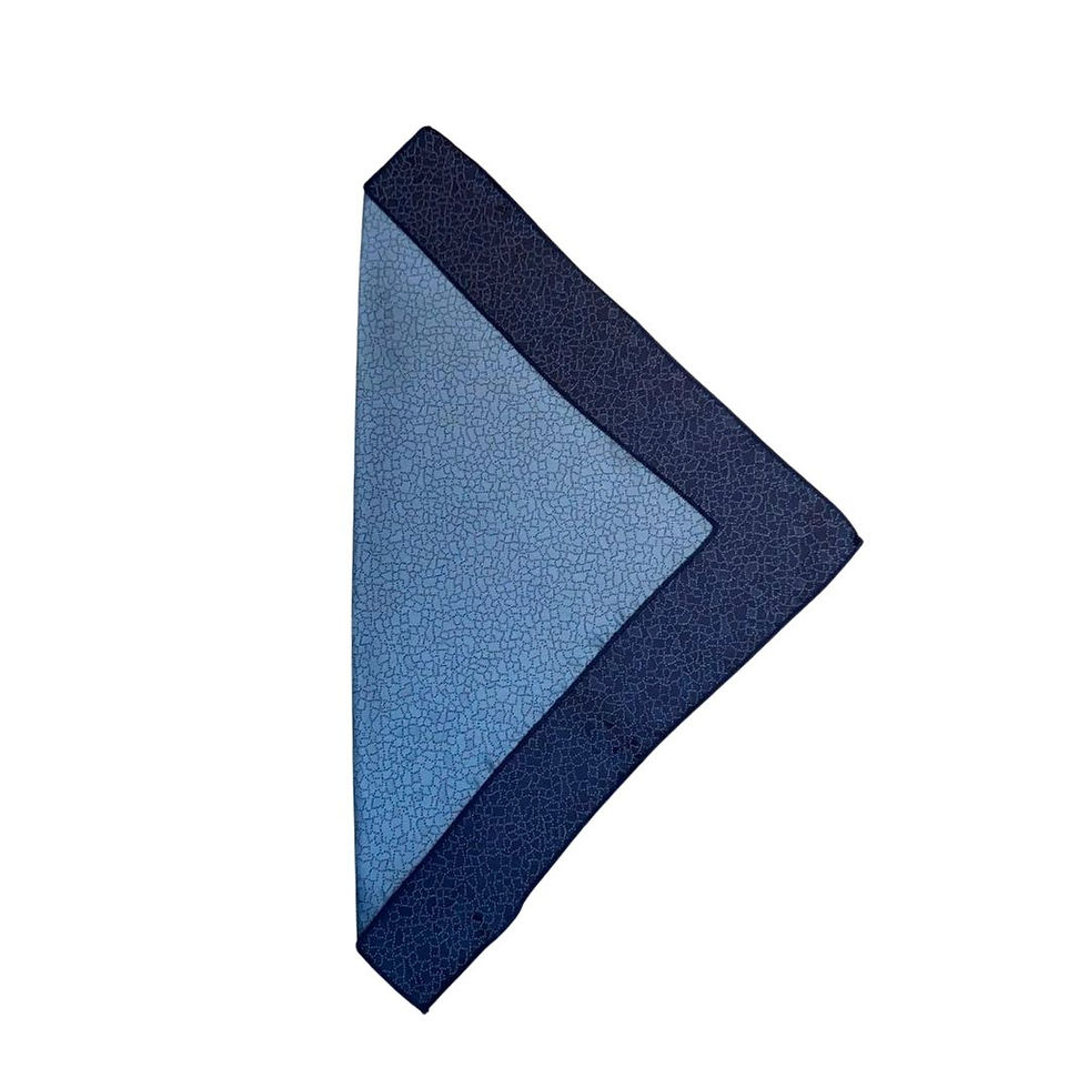 Miniatura: Lenço de bolso Jacquard - Azul