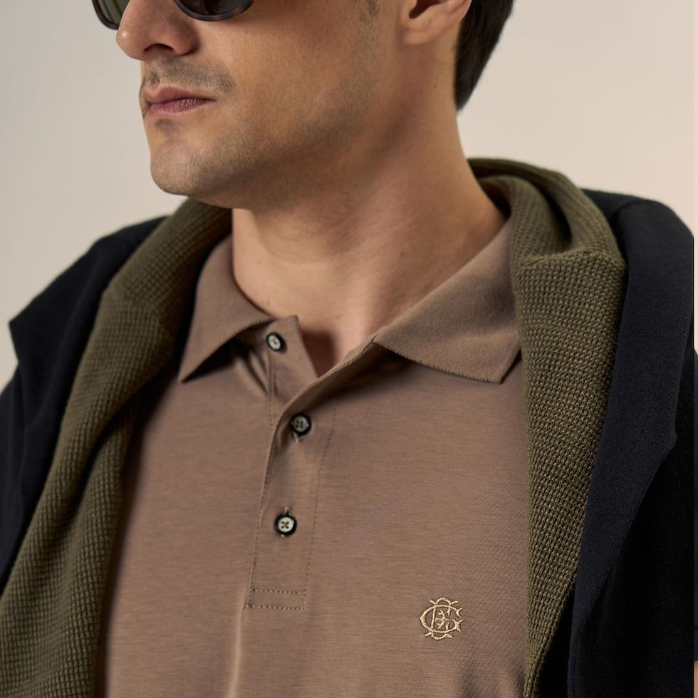 Miniatura: Polo Brasão Lisa – Kaqui