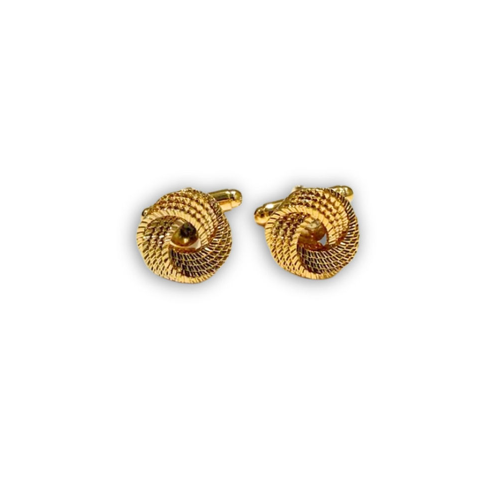 Miniatura: Abotoadura EG Premium – Knot dourada