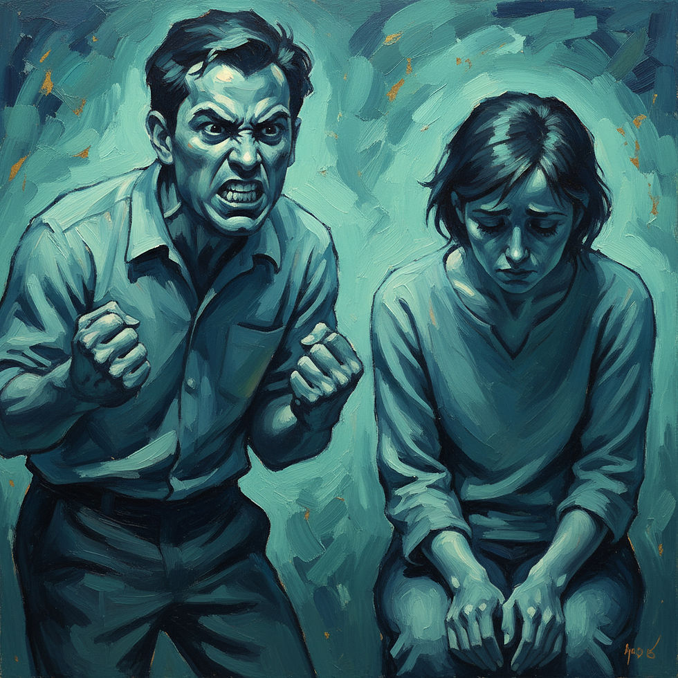 a person feeling anxious and on edge