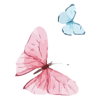 Watercolor Butterflies Art