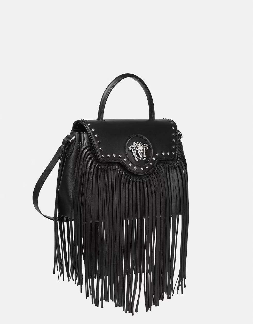Thumbnail: VERSACE  La Medusa Fringed Handbag