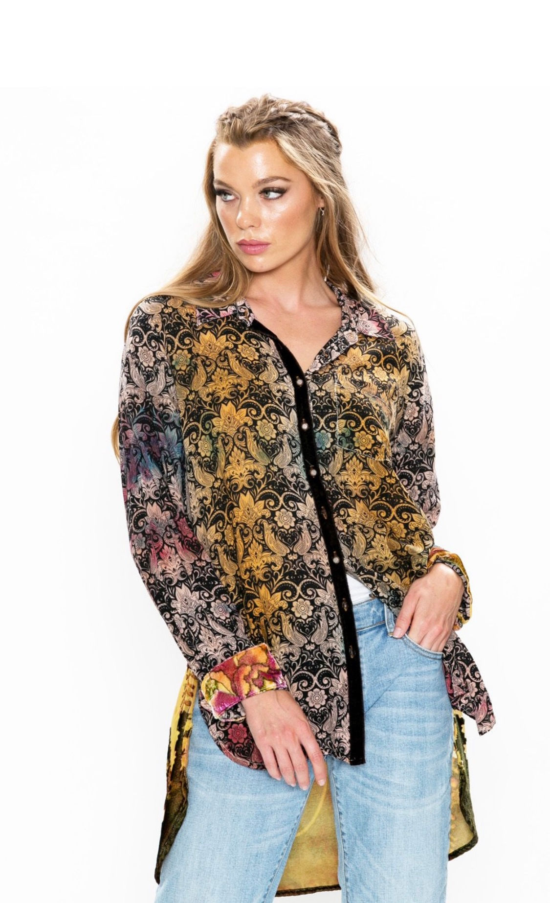 Aratta Midnight Floral Shirt