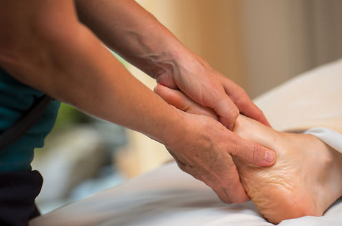 Massage therapy, healing bodywork by Kelly Barlow, LMT in Port Townsend, WA. Palm and sole therapy.