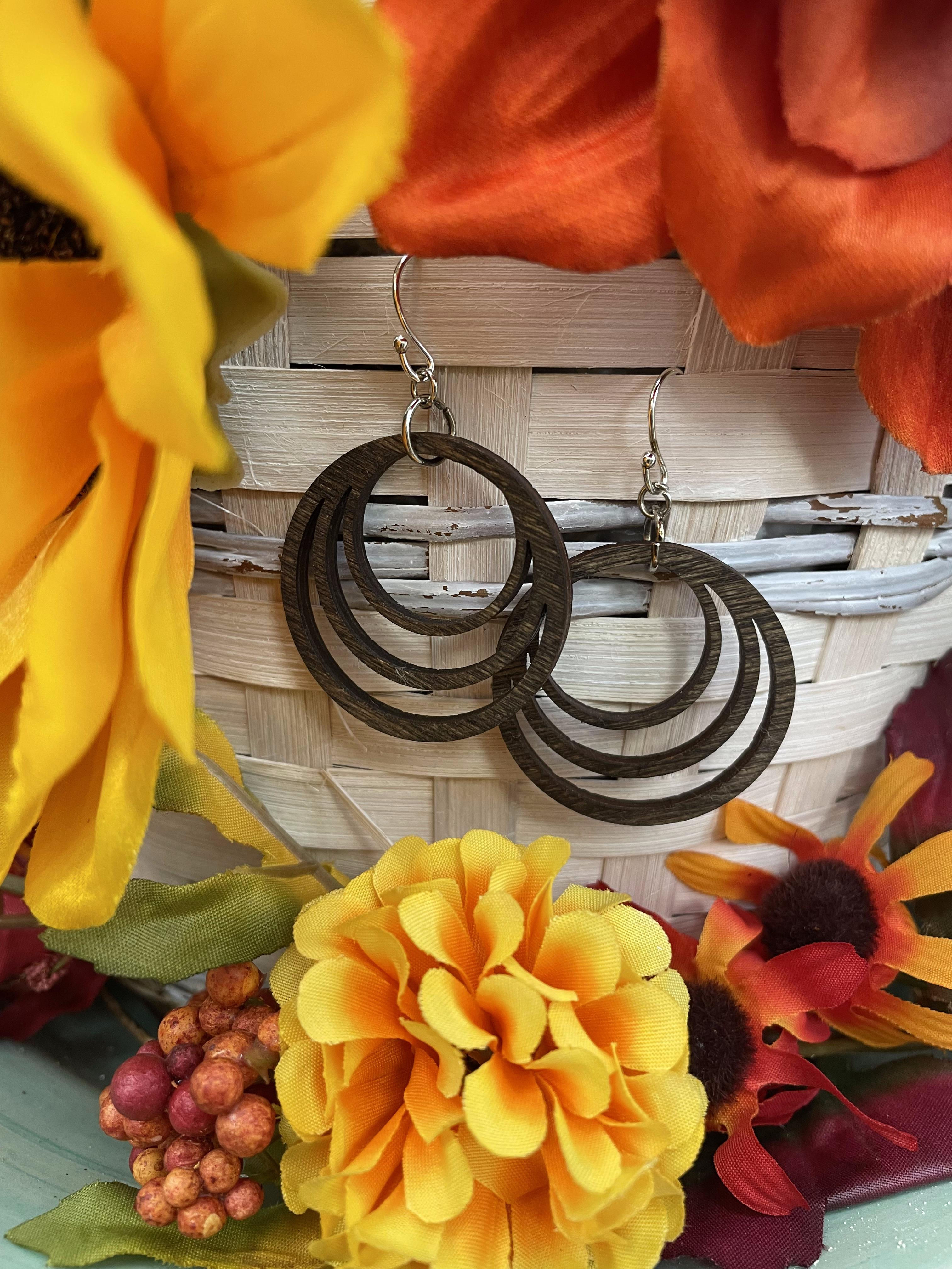 Triple Circle Earrings