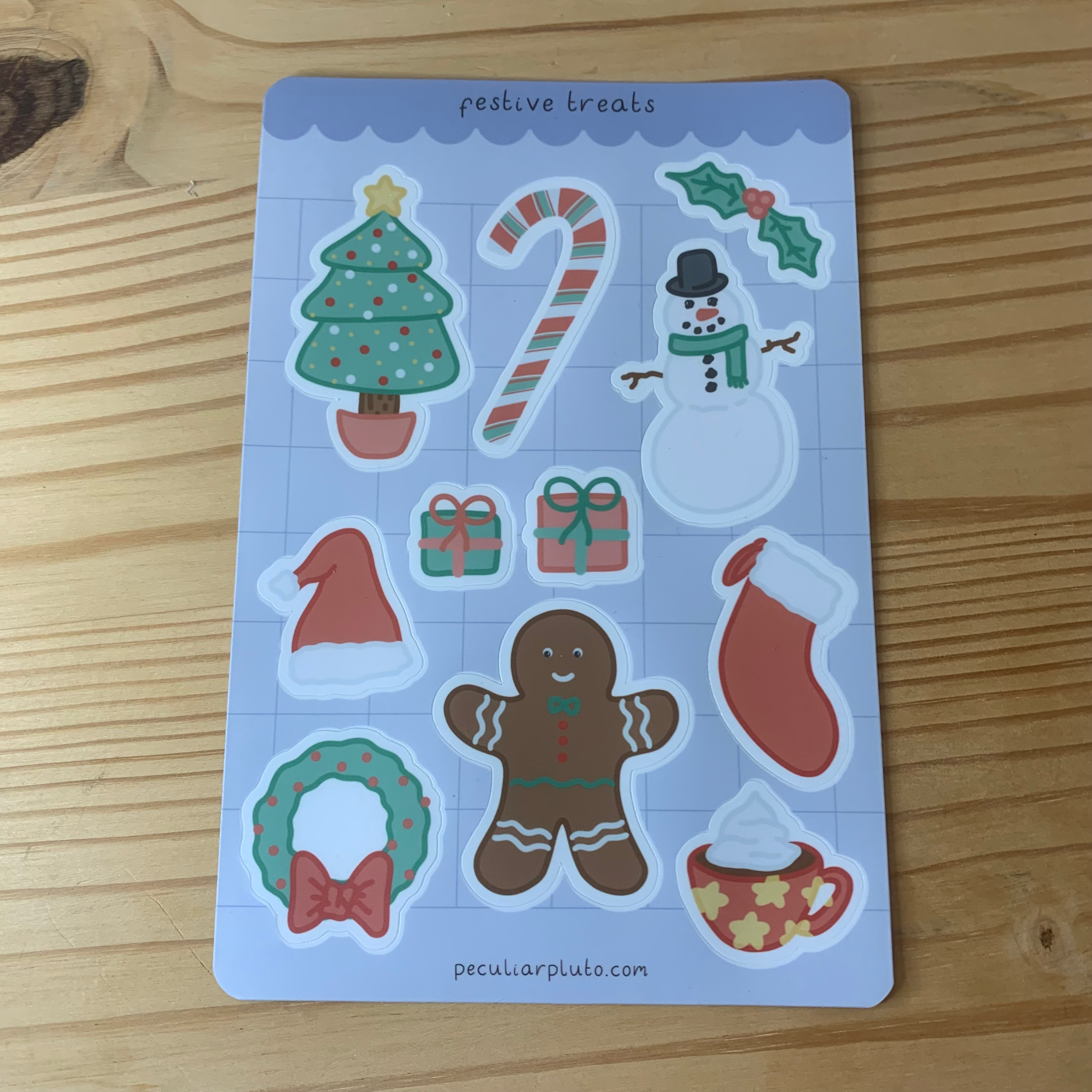 festive treats sticker sheet