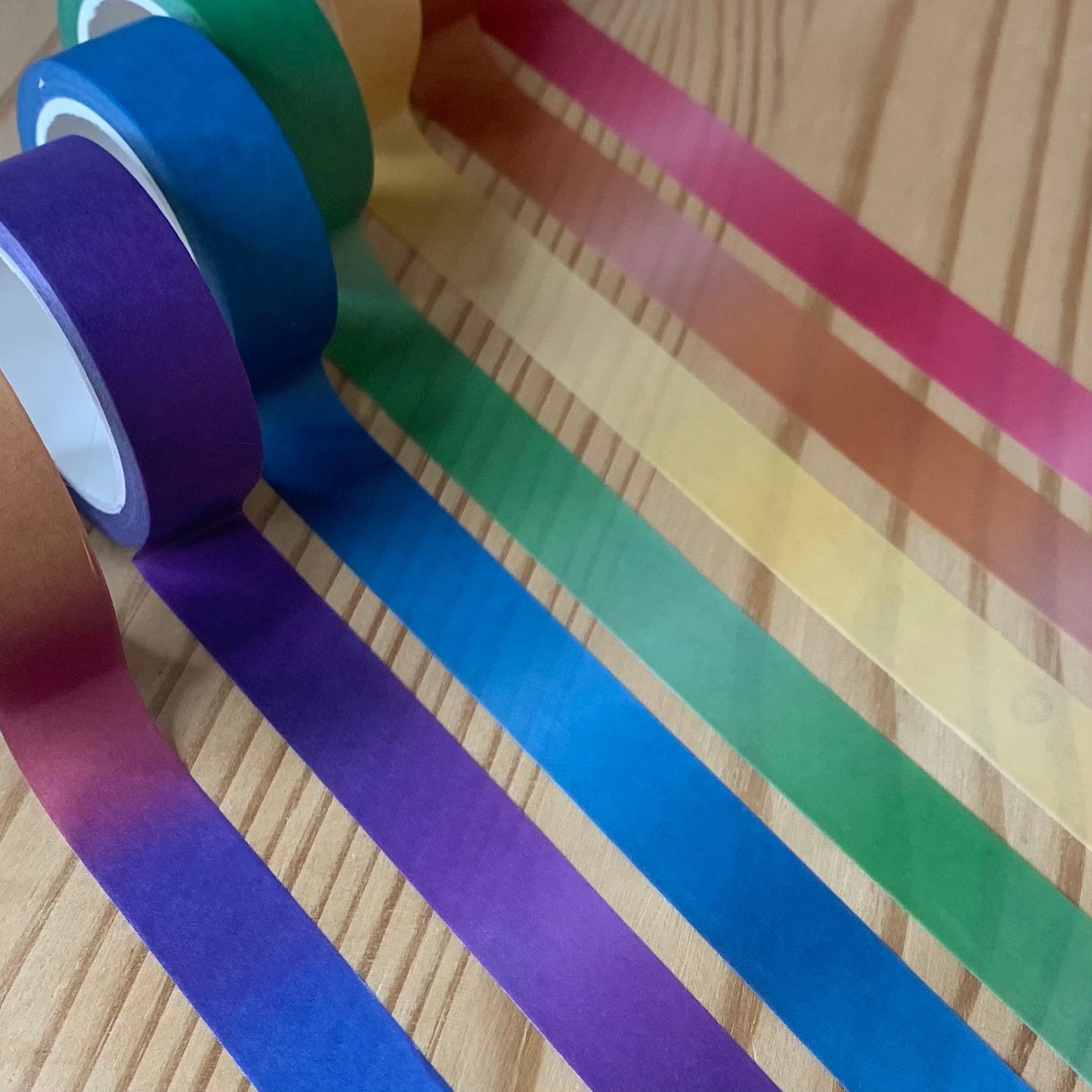 Rainbow Coloured Washi Tapes