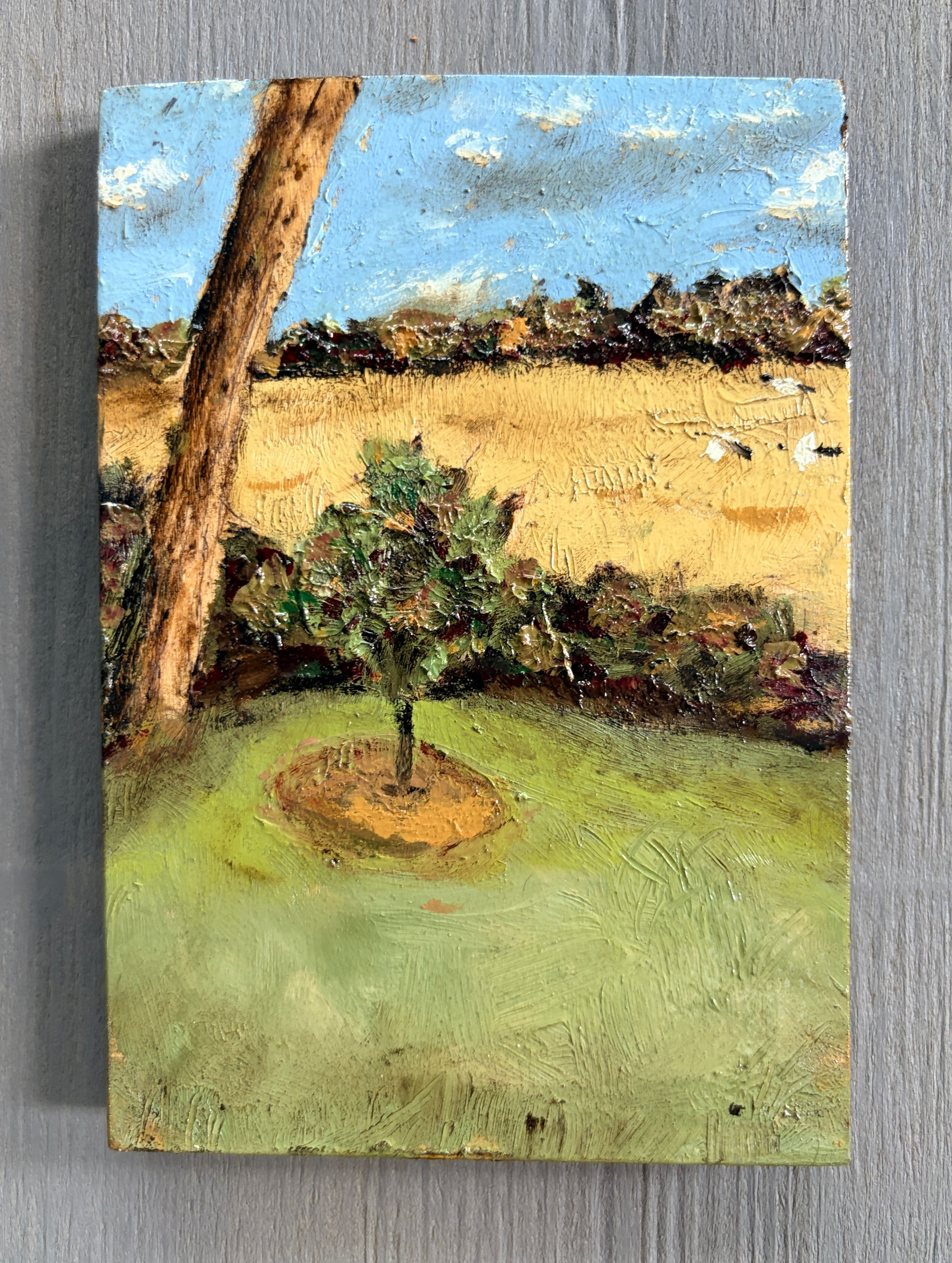 Miniature oil painting