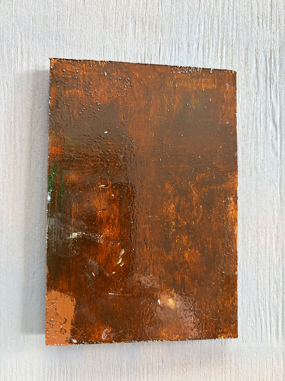 Thumbnail: Miniature oil painting on a wooden board