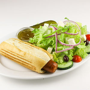 Hot-dog européen – Salade