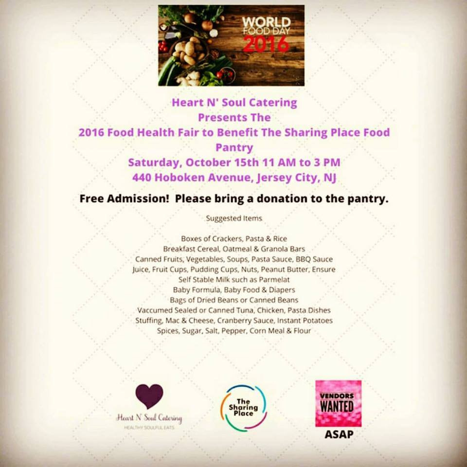 Food Health Fair To Benefit The Sharing Place Food Pantry