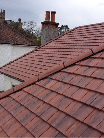 New roof tiling in Newton Mearns, Glasgow