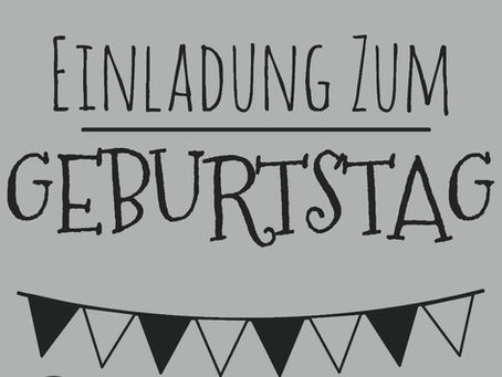Einladung zum Geburtstag von Pfarrer Georges